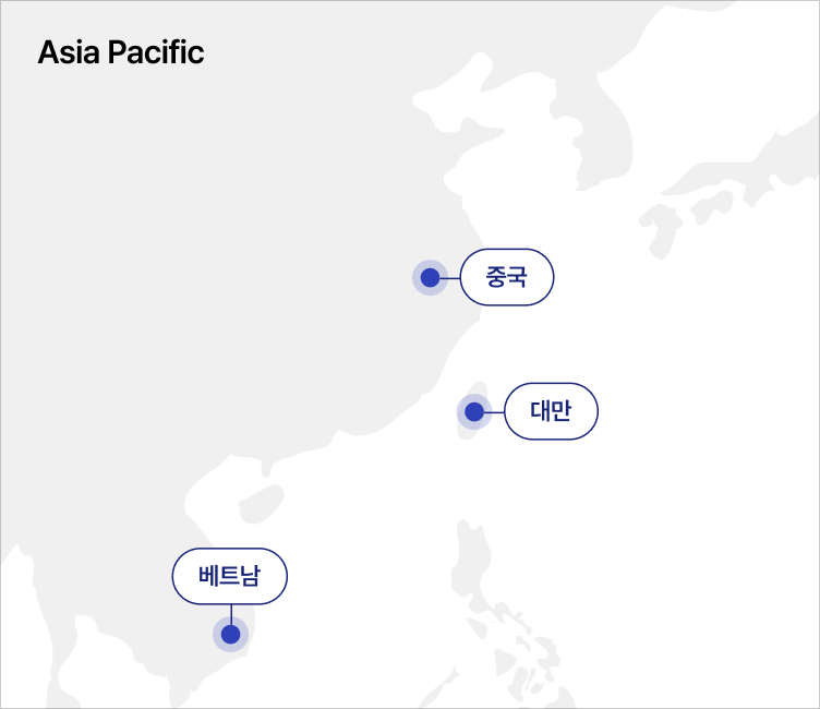 Asia Pacific 지도